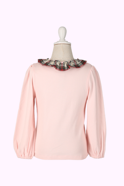 タータンロゴハートアップリケカットソー（Baby）