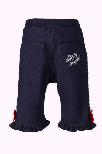 サイドレースデニムニットパンツ(Baby・80cm)