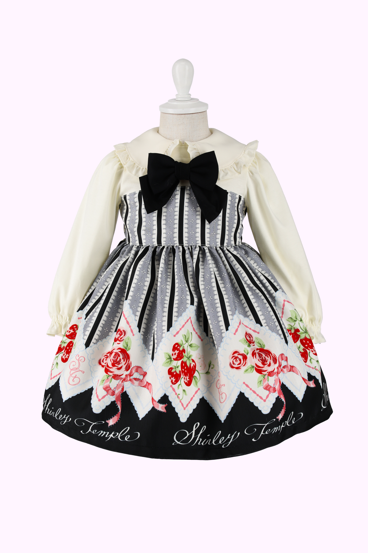 お値下げShirley Temple ストロベリードットプリントワンピース ♡New Arrival News♡ストロベリードットプリントシリーズ発売の