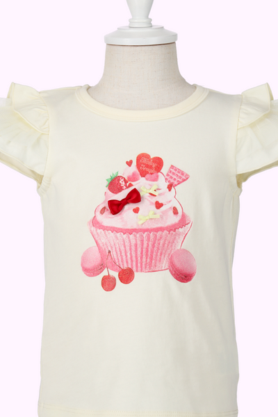 カップケーキフリルTシャツ(Baby)