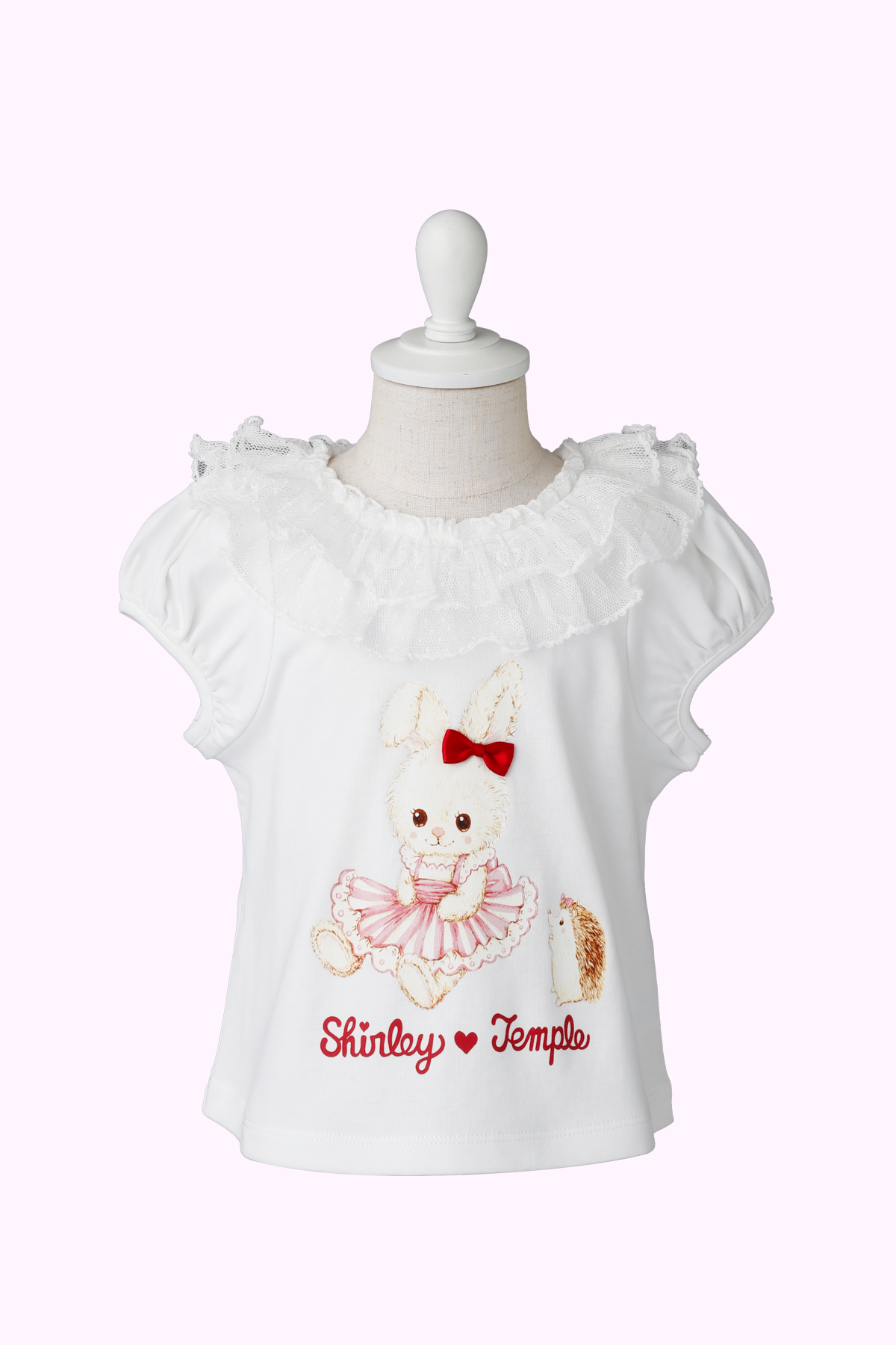 うさぎプリントチュールフリルプルオーバー(Baby)