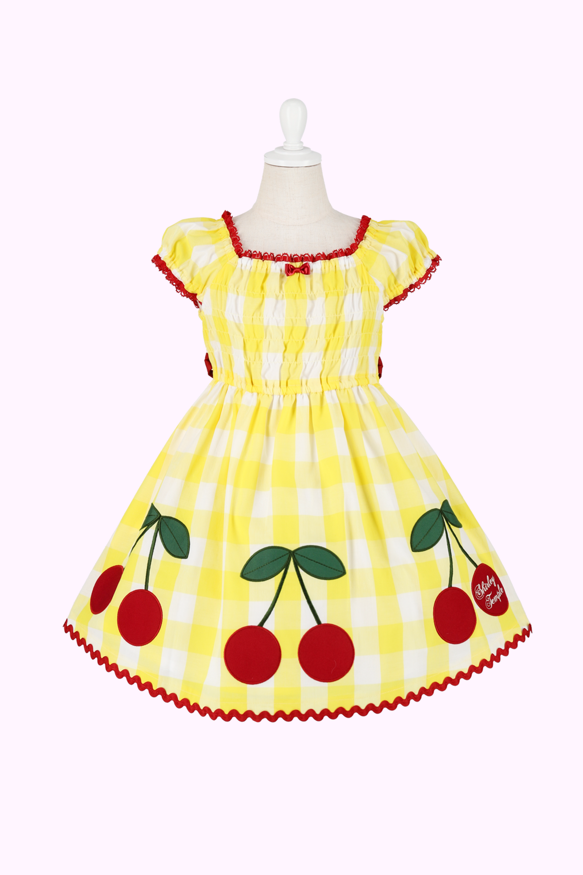シャーリーテンプル　チェリーバスケットワンピース＆カーディガン ♡New Arrival News♡チェリーバスケットプリントシリーズ発売の