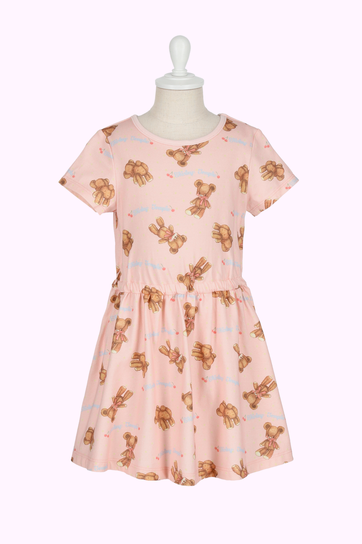 くまぬいぐるみプリントカットソーワンピース(Toddler)