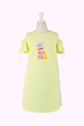 うさぎオフショルダーワンピース(Toddler)