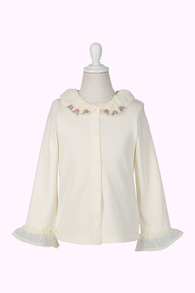 バラモチーフカットソーブラウス（Baby・80cm）