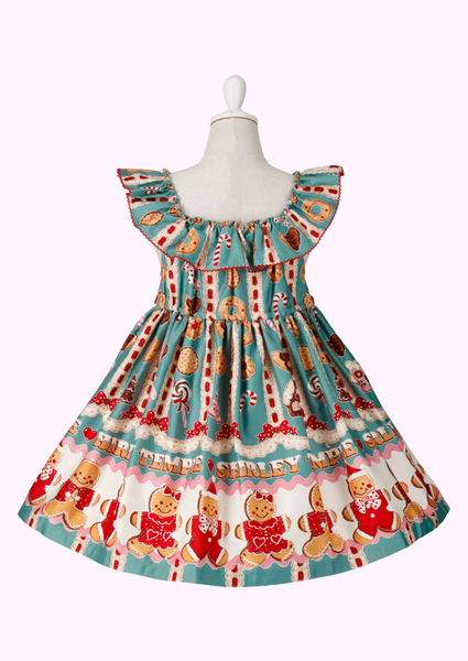 ジンジャーマンクッキープリントジャンパースカート（Toddler）