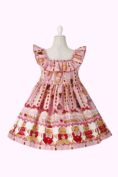 ジンジャーマンクッキープリントジャンパースカート（Sister）