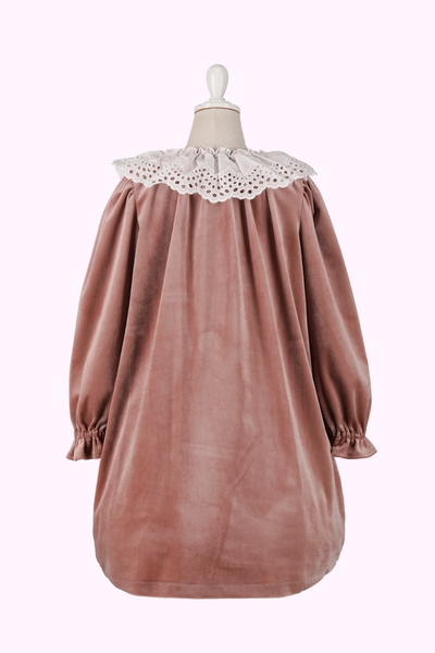 レース襟ベロアワンピース(Sister)