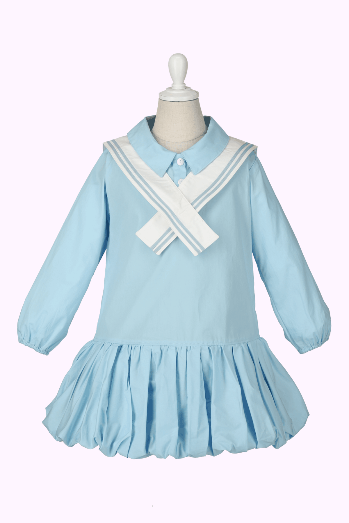 シャーリーテンプル シャンブレーフレアワンピース デニム 130 SISTER ONE PIECE – Shirley Temple Outlet Store