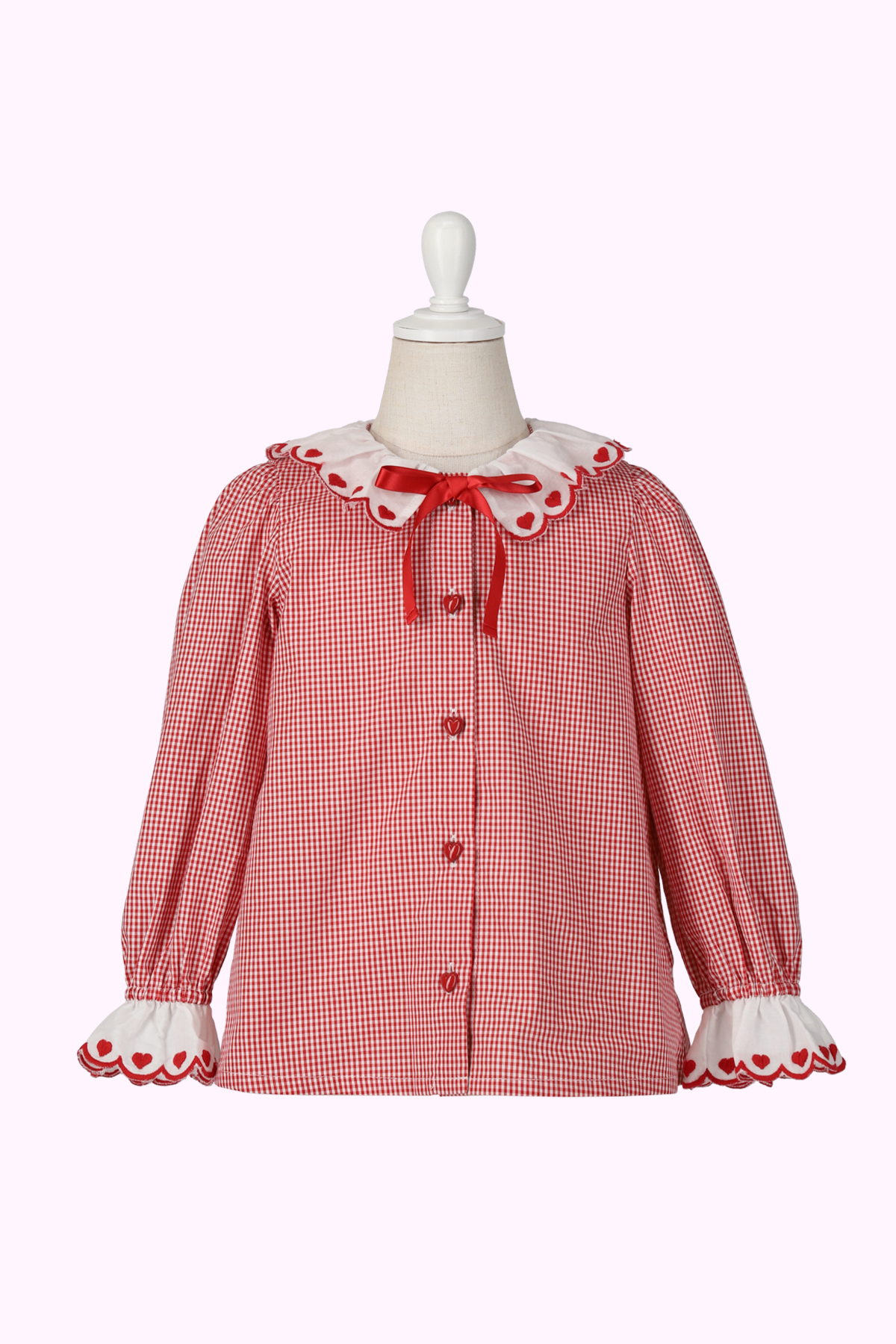ハートレースギンガムブラウス（Sister）
