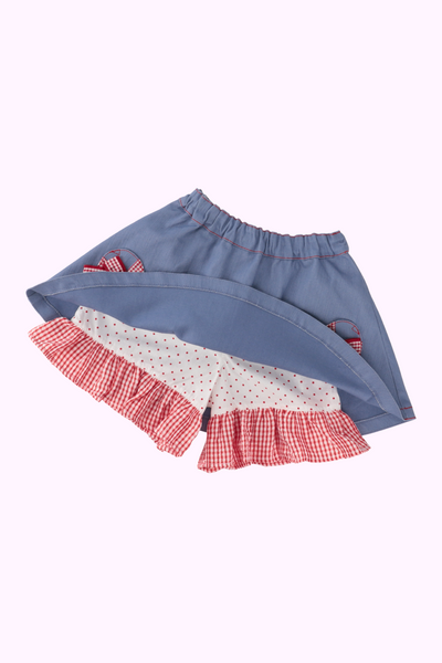 ハートラッピングパンツ付きスカート（Toddler）