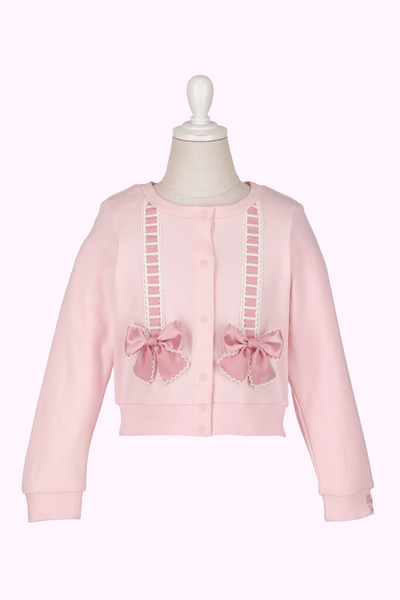 はしごリボンカットソーカーディガン（Toddler）