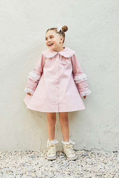 ダブルレースシャツワンピース（Toddler）
