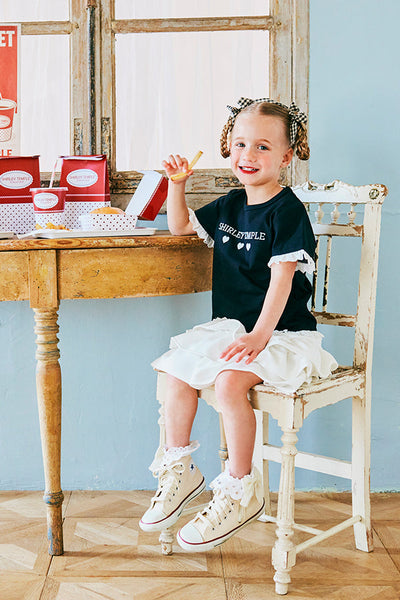 ハートロゴレース付きTシャツ(Toddler)