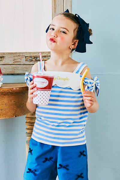 ボーダーオフショルTシャツ(Toddler)