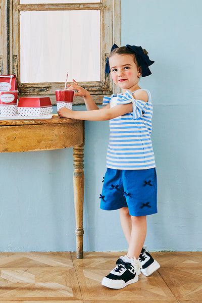 ボーダーオフショルTシャツ(Toddler)