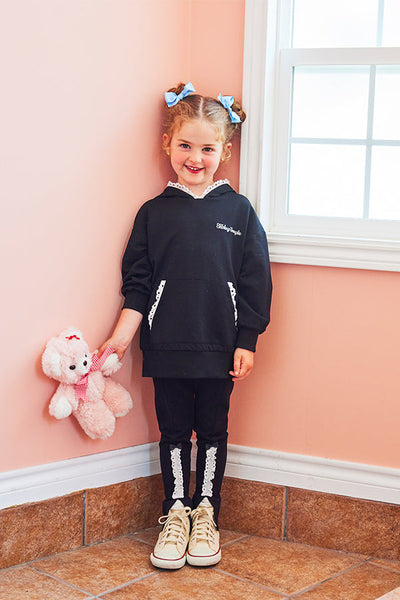 レース付きフードロングトレーナー（Toddler）