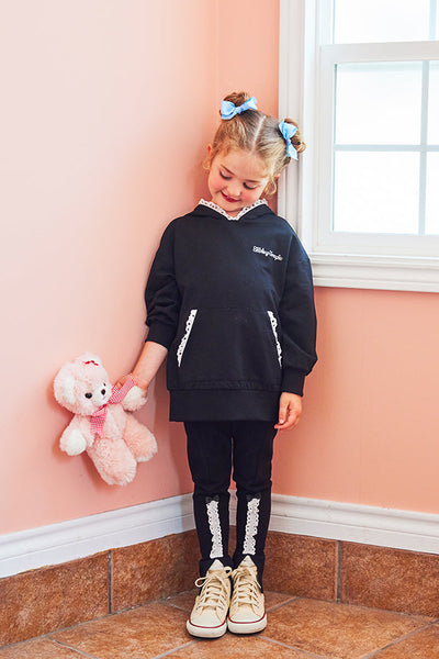 レース付きフードロングトレーナー（Toddler）