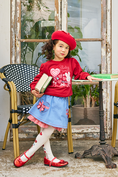 ハートラッピングパンツ付きスカート（Toddler）
