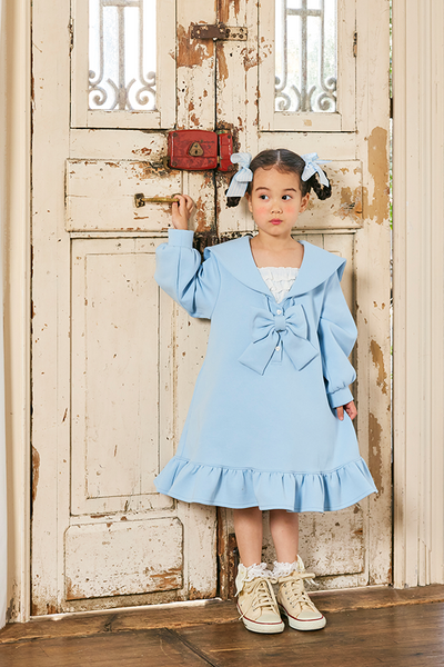 セーラーカラーカジュアルワンピース(Toddler)