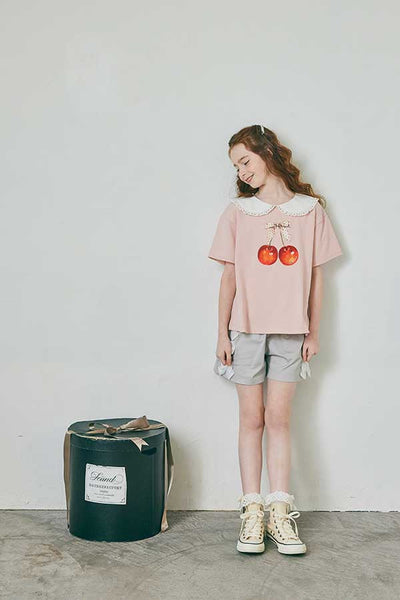 チェリープリント襟付きTシャツ（Toddler）