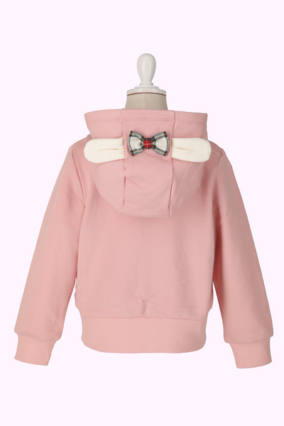 タータンリボンうさ耳パーカー（Toddler）