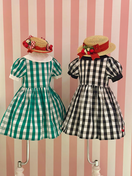 ブロックチェックチェリーワンピース（Toddler）