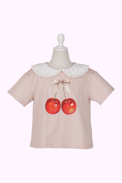 チェリープリント襟付きTシャツ（Toddler）