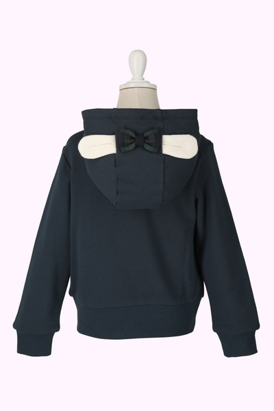 タータンリボンうさ耳パーカー（Toddler）