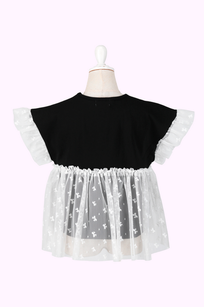 チュールレースドッキングTシャツ（Toddler）