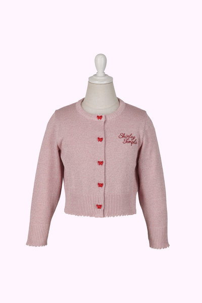 リボンボタンラメニットカーディガン（Toddler）