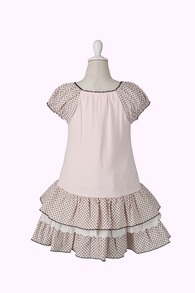 モノトーンドットドッキングワンピース（Toddler）
