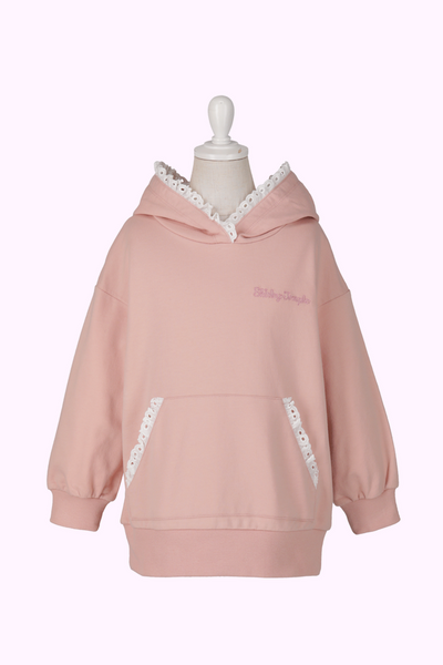 レース付きフードロングトレーナー（Sister）