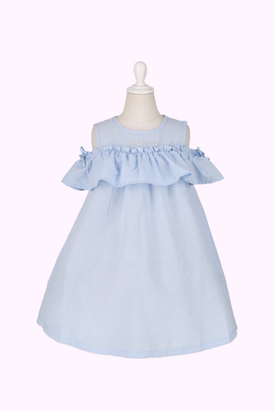 オフショルギンガムワンピース(Toddler)