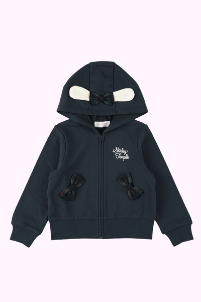 タータンリボンうさ耳パーカー（Toddler）