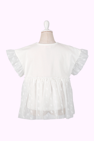 チュールレースドッキングTシャツ（Toddler）