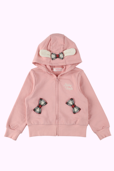 タータンリボンうさ耳パーカー（Toddler）