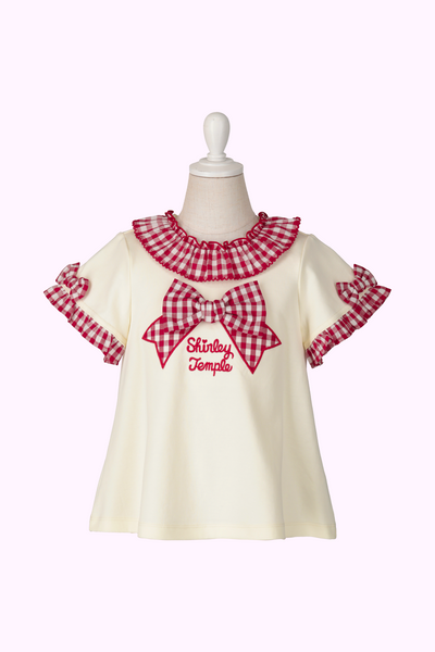ギンガムリボンAラインTシャツ（Toddler）