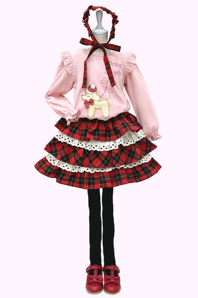 タータンチェックフリルスカート(Toddler)