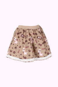 チョコ＆バニープリントスカート（Toddler）