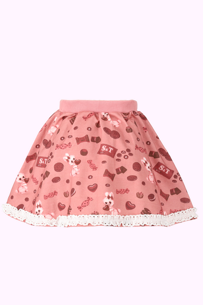 チョコ＆バニープリントスカート（Toddler）