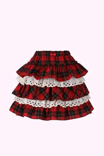 タータンチェックフリルスカート(Toddler)