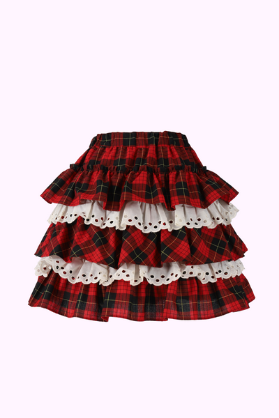タータンチェックフリルスカート(Toddler)