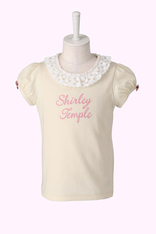 レース付きロゴパフTシャツ(Sister)