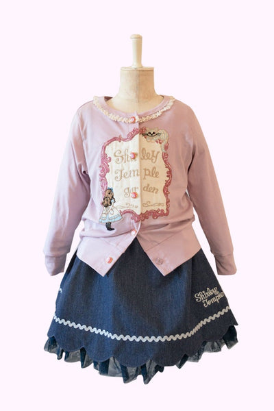 リボン付きデニムサロペットスカート(Toddler)