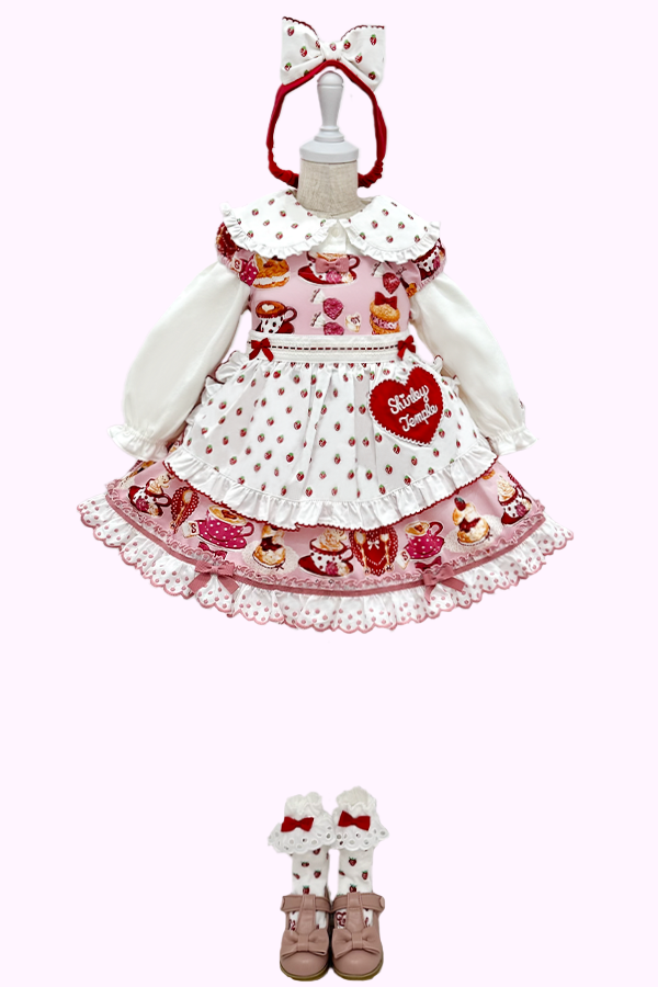 いちごプリントエプロン (Toddler) – Shirley Temple Outlet Store