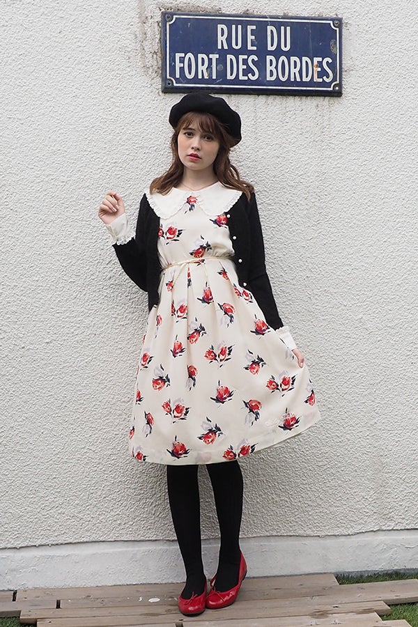 058 Shirley Temple ワンピース 90cm Shirley Temple - シャーリーテンプル いちご ワンピース 110の
